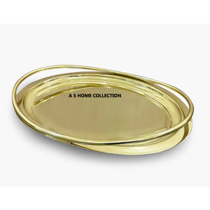 Bandeja de servicio chapada en oro de alta calidad, vajilla de Metal con diseño de forma de raíz de árbol fabuloso para uso doméstico y de restaurante - Product Image 3