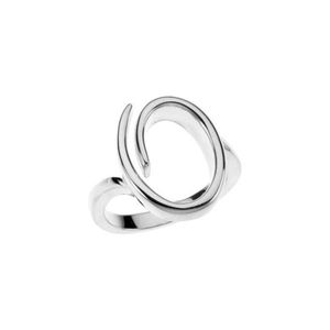 Anillo Stuller de Oro Blanco de 14K, Modelo 50809:102P 14KW, para Uso Diario - Product Image 1