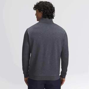 T-shirt à manches longues pour homme de haute qualité, coupe ajustée, fermeture éclair sur le devant, logo personnalisé, entraînement, séchage rapide, t-shirt de course - Product Image 5