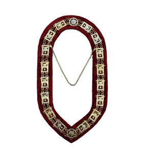 ปลอกคอโซ่อิฐทำจากคอเสื้อที่มีน้ำหนักมากคอเสื้อเย็บปักทองและผลิตภัณฑ์เครื่องราชกกุธภัณฑ์ - Product Image 2