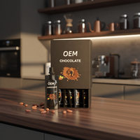Vente en gros de boîtes de présentation de luxe pour miel au chocolat noir, packs de miel liquide VIP au chocolat, boîtes de miel aux herbes au chocolat