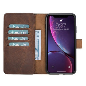 Funda de Teléfono Resistente de Cuero, Impermeable y a Prueba de Golpes, con Soporte para Cinturón y Carga Inalámbrica para Todos los Teléfonos Móviles - Product Image 1