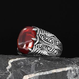 Nuevo Anillo Azuris de Plata de Ley 925 para Hombre, Estilo Otomano con Piedra Natural VALKH1944 Turquía - Product Image 2
