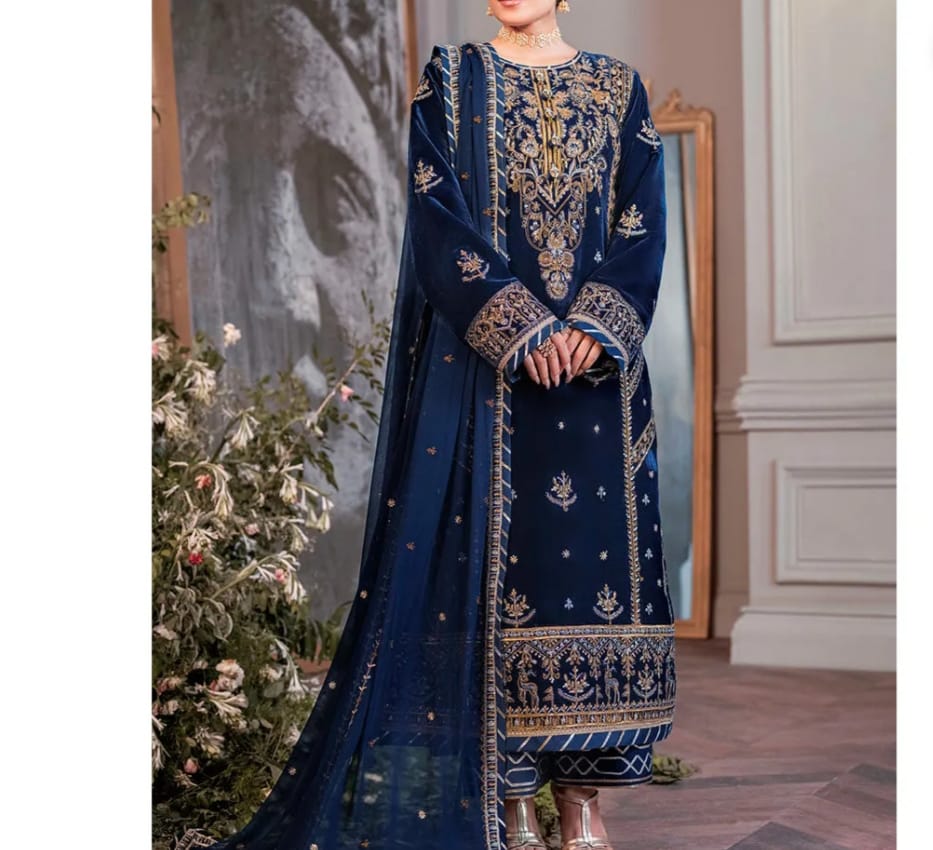 Authentic Styles with blue dress in pakistan for Global Buyers