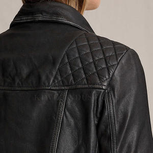 Chaqueta de cuero profesional de alta calidad último diseño 2023 Material de cuero para mujer en venta - Product Image 6