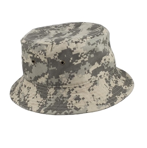 Chapeau seau réversible à deux côtés broderie 3D casquette de pêcheur coton lavé impression numérique chapeau seau avec logo - Product Image 3