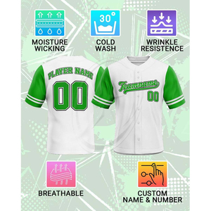 Uniforme deportivo personalizado para hombres, mujeres, adultos, jóvenes, niños y niñas, Jersey de béisbol personalizado, camisetas de softbol personalizadas - Product Image 2