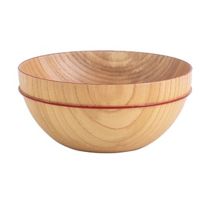 Cuenco de madera redondeado para servir frutas de gran capacidad, utensilios de cocina de Hotel hechos a mano - Product Image 2