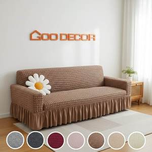 Funda de Sofá Elástica Lavable con Patrón Sólido para Decoración del Hogar, OEM/ODM, con Logotipo Personalizado en el Embalaje - Product Image 5