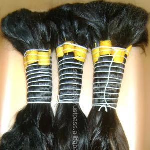 Cheveux indiens naturels vierges 100% — ali queen, cheveux humains en vrac, non traités, qualité supérieure, disponible en 10 à 40 pouces, 12A - Product Image 5
