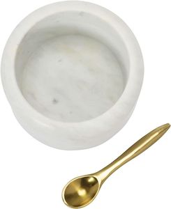 Ustensiles de cuisine en marbre blanc de qualité supérieure Bols à sucre Design attrayant Accessoires de maison et de cuisine Bols à sucre et à sel Cuillère - Product Image 3