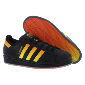 Chaussures Adidas Superstar GS pour garçons Couleur : Noir foncé/Orange semi-impact/Jaune faisceau 100% authentique - Product Image 5