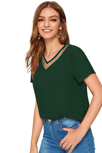 <b>Women</b> Regular Fit Indian T Shirt Trendy Knitting <b>Tops</b> <b>Women</b> Comfortable Regular Wear Formal Short <b>Tops</b> From Indian Boutique - Product Image 5