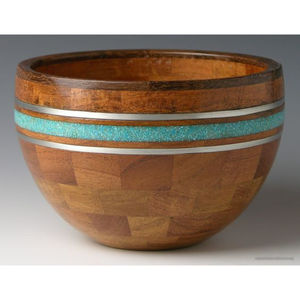 Maison Vaisselle à manger Bol alimentaire de qualité exclusive Ustensiles de cuisine Teck Vaisselle en bois et résine Bol alimentaire d'Inde - Product Image 3