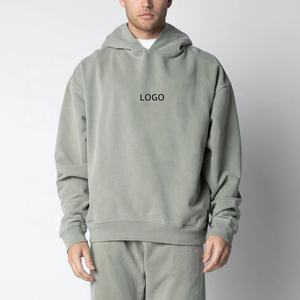 Fabricante de DEC sudaderas con capucha personalizadas sin cuerdas ropa de calle 100% algodón sudaderas con capucha de gran tamaño con logotipo personalizado DDP envío - Product Image 3