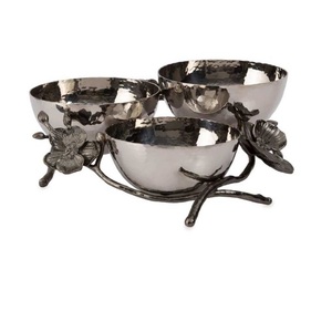 Tazón para Servir con Borde Repujado, Tazón para Servir Frutas, Aperitivos y Pasta con Acabado Pulido Brillante, Tazón para Servir Frutas, Tazón de Metal Hecho a Mano - Product Image 4