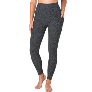 Spandex / Nylon 2024 personnalisé taille haute Yoga collants grande taille sport Yoga Leggings femmes Fitness pantalon avec poche à vendre - Product Image 1