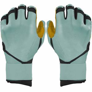 Gants de frappeur à longue manchette avec logo personnalisé Gants de frappeur de baseball en cuir de vachette durables et confortables - Product Image 1