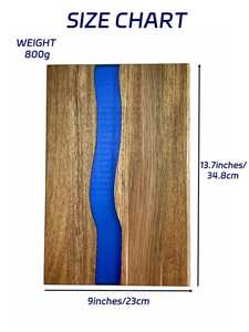 Taille personnalisée planche à découper en résine époxy et en bois d'olivier naturel fait à la main bloc à découper de cuisine coloré multifonction de luxe - Product Image 2