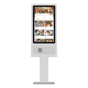 digital self service ordering kiosk lcd monitor fast food store restaurant use digital signage advertising player display