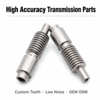 Part-part transmisi presisi baja tahan karat, roda gigi spur, worm gear, hasil mesin CNC, rendah kebisingan, dengan teknik Wire EDM dan Broaching, Custom OEM