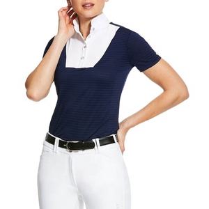 Camisetas de manga corta para mujer, Polo Ecuestre para montar a caballo, con logo personalizado - Product Image 5