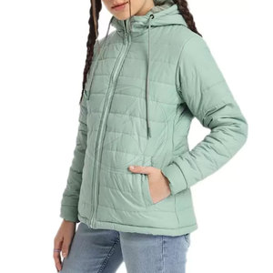 Veste matelassée en coton tricoté pour femme, respirante, avec logo personnalisé, de haute qualité, pour l'hiver, design personnalisé, prix bas - Product Image 3