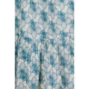 Vestido Midi Floral de Algodón Puro para Mujer, Elegante, de Alta Calidad, con Cintura Elástica, Transpirable, con Aberturas, para el Día a Día y Fiestas - Product Image 6