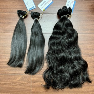 Producto más vendido mechones ondulados naturales con cierres 100% cabello vietnamita súper doble dibujado Color Natural - Product Image 4