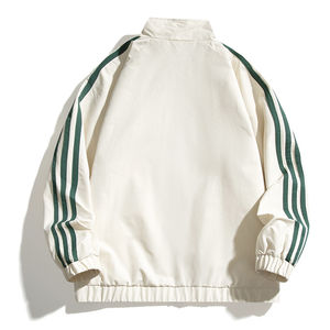 Veste coupe-vent décontractée à capuche, imperméable, respirante, en toile froissée, polyester, blocs de couleur, fermeture éclair, design personnalisé OEM - Product Image 6