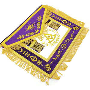 Delantal masónico Grand Lodge Master bordado a mano a la venta precio más bajo nuevo diseño masónico de alta calidad Ronpex - Product Image 5