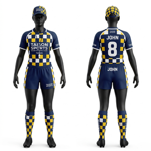 Camiseta de árbitro de rugby para mujer, 180 GSM, tejido de poliéster premium, rayas verdes y blancas, absorción de humedad, logotipo personalizado con transferencia térmica. - Product Image 4