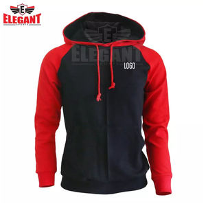 Sweat à capuche élégant en molleton doux et épais avec manches raglan et poches latérales Impression personnalisable pour les sports d'hiver - Product Image 2