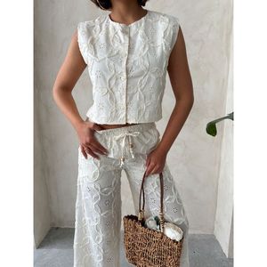 Combinaisons et salopettes sans manches brodées pour femmes - Product Image 2