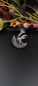 Anillo de latón de plata antigua ajustable Joyería de plata para niñas Plateado Réplica Piedra Trabajo Anillos de tamaño libre - Product Image 5