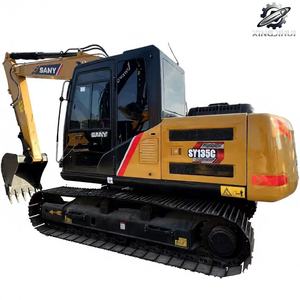 รถขุด Sany135 มือสอง 13.5 ตัน ถัง 0.6 ลูกบาศก์เมตร แบรนด์จีนแท้ รถขุดตีนตะขาบขนาดกลาง ชั่วโมงการทำงานต่ำ ได้รับการรับรองมาตรฐาน CE - Product Image 1