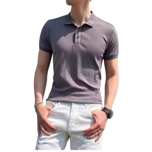 Camiseta Polo de Algodón para Hombre, Moda de Manga Corta, Logotipo Personalizado, Proveedor Mayorista, Ropa Casual de Alta Calidad - Product Image 2