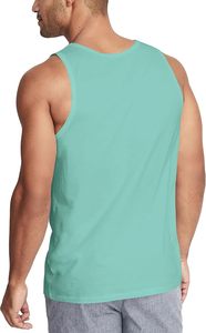 Camiseta sin mangas de entrenamiento personalizada para hombre, camiseta de gimnasio de secado rápido con 94% de poliéster transpirable, 6% Spandex, camiseta sin mangas - Product Image 2