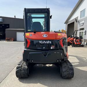 Excavadora de cadenas Kubota KX057-5 de 6 toneladas, KX060-5, miniexcavadora hidráulica de alta eficiencia con cabina cerrada, calefacción y aire acondicionado - Product Image 3