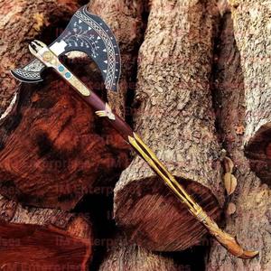 Thiên Chúa Của Chiến Tranh Rìu-Thép Không Gỉ Viking Celtic Trận Chiến & Chiến Tranh Trục Với Gỗ Xử Lý DIY Tùy Chỉnh Cá Nhân Quà Tặng - Product Image 6