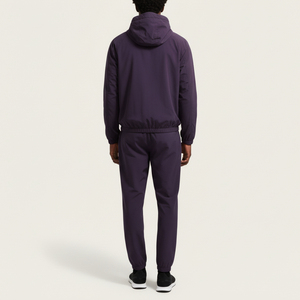 Nylon Polyester Tracksuits <b>Zip</b> <b>up</b> <b>Jacket</b> and Pants Hooded Jogging Suit 2 Piece Set Windbreaker Lightweight Blank Sweat Suit - Product Image 2