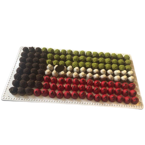 Décoration de table au design moderne Plateau de service pour bonbons au chocolat Plateau de service pour chocolat fini en métal argenté de qualité supérieure - Product Image 6