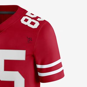 Maillot américain Oem personnalisé de marque pour le football meilleure broderie maillot de football américain d'entraînement pour adultes de grande taille - Product Image 4