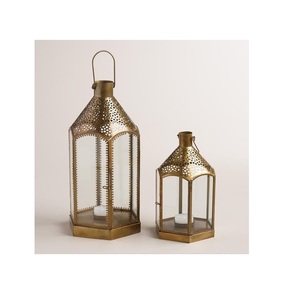 พรีเมี่ยมดีไซน์Retro RusticเชิงเทียนWhitewashedโบราณ Distressedเทียนโคมไฟสําหรับตกแต่งบ้าน - Product Image 6