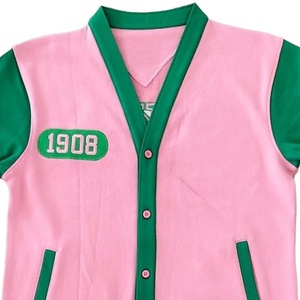 Cárdigan de Punto Acrílico Transpirable de Estilo Universitario Vintage para Mujer, Cuello en V, Manga Larga, Color Sólido, Bordado, Suéter de Invierno - Product Image 5