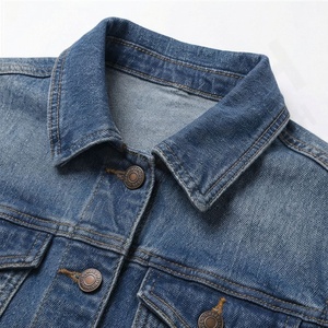 Chaqueta Vaquera para Mujer, Elegante, con Botones, Cuello Camisero, Tinte Liso, Transpirable, Estilo Femenino Moderno, Moda Urbana - Product Image 4
