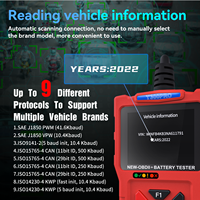 TopDiag T300 Pro 2 en 1 OBD2 escáner profesional de coche probador de batería herramienta de diagnóstico lector de código de falla del motor comprobar la luz del motor