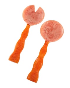 Premium Resin <b>Salad</b> Serving <b>Spoon</b> and Fork Set for Hotels and Parties Modern Stylish Eco-Friendly Decorative Server - Product Image 2