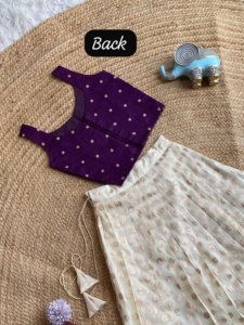 ชุดแต่งกายตามเทศกาลผ้าวิสคอสแฟชั่นพร้อมชุดปักลาย zari lehenga choli จาก surat ในอัตราต่ำสุด - Product Image 2