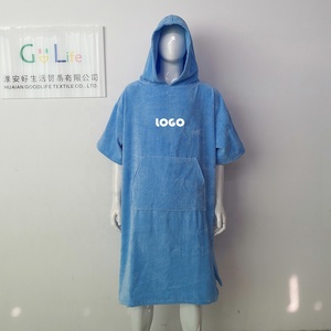 Poncho con capucha de secado rápido para adultos, toalla de playa, surf, surf, de alta calidad, barato de fábrica - Product Image 4